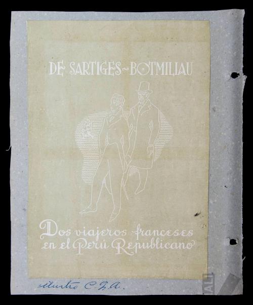 Carátula de 'Dos viajeros franceses en el Perú republicano' de Eugène de Sartiges