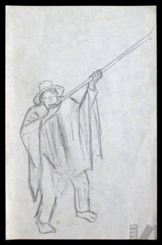 Estudio de músico indígena