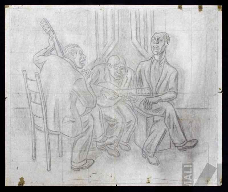 Estudio para 'Trío cantor'