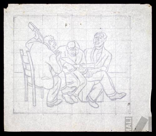 Estudio para 'Trío cantor'