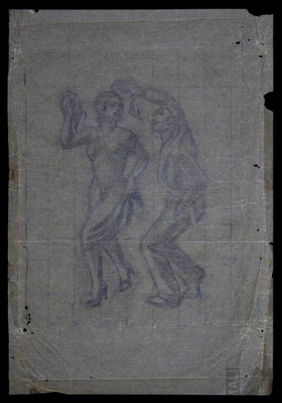 Estudio de pareja bailando para 'Marinera con cajón'