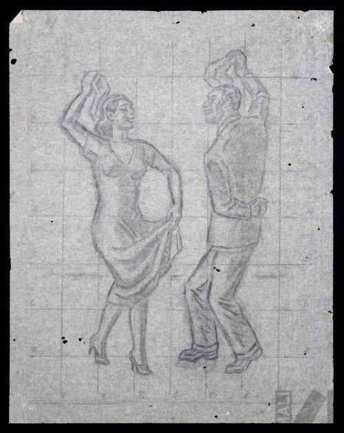 Estudio de pareja bailando