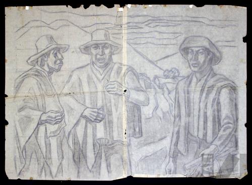 Estudio para 'Los arrieros'