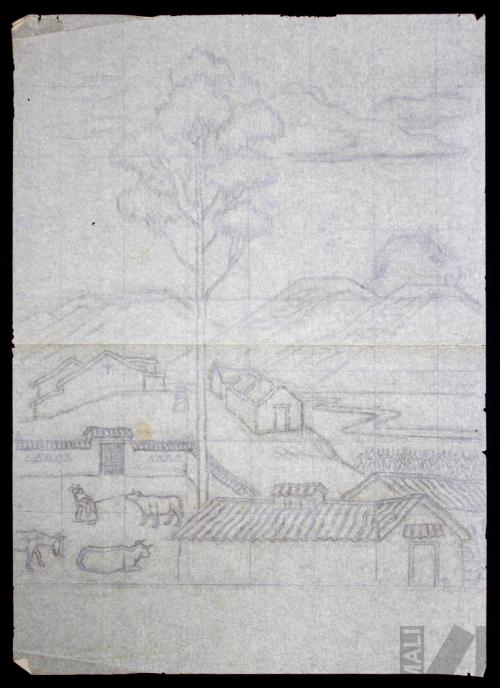 Estudio para 'Paisaje serrano'