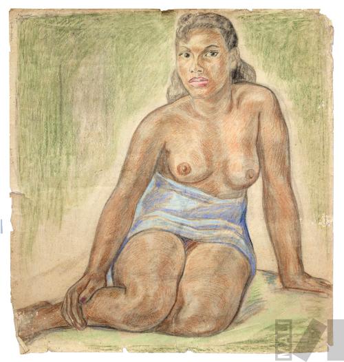 Boceto de desnudo femenino