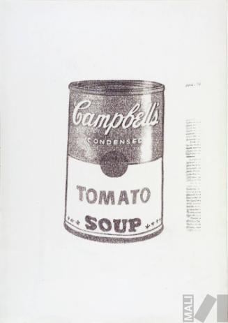 Robert Hughes Soup Can. Serie La máquina de escribir
