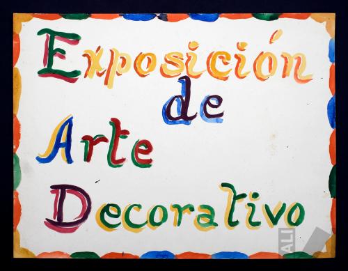 Cartel para la Exposición de arte decorativo