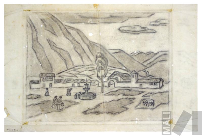 Estudio para 'Pueblo cusqueño'