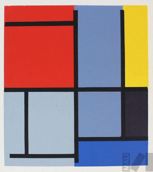 Composición de Mondrian. Carpeta Encuesta de preferencias estéticas para un público urbano
