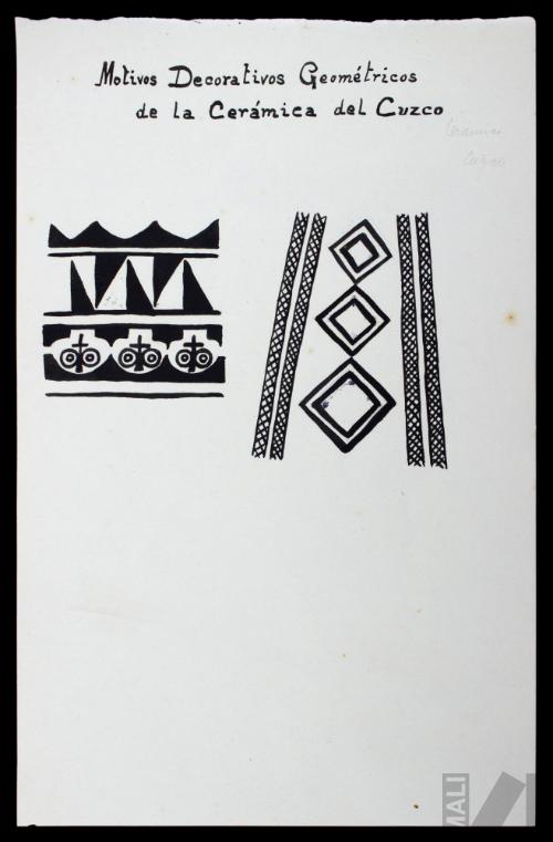 Motivos decorativos de la cerámica del Cuzco