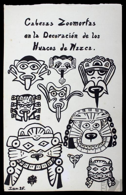 Cabezas zoomorfas en la decoración de los huacos de Nazca