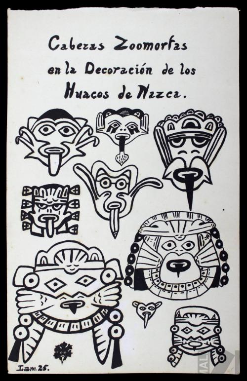 Cabezas zoomorfas en la decoración de los huacos de Nazca