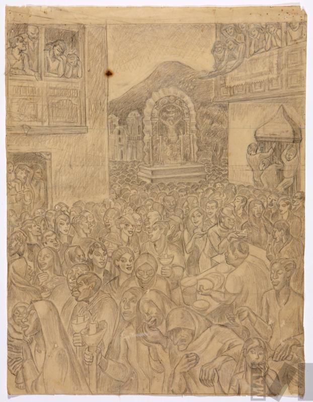 Estudio para 'Procesión del Señor de los Milagros'