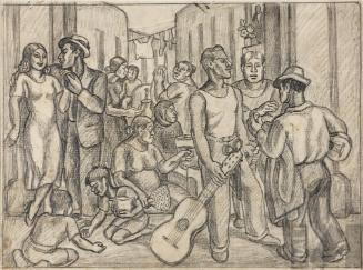 Estudio para 'Callejón limeño'