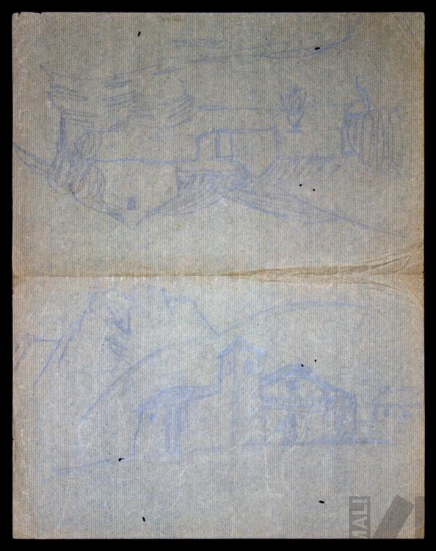 Estudios de iglesia serrana y paisaje andino