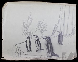 Paisaje con pingüinos