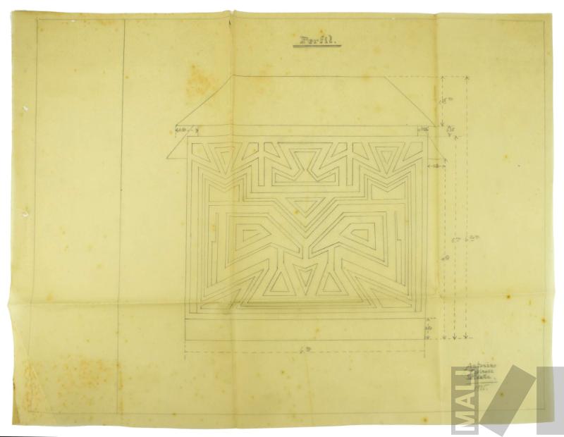 Estudio para el pabellón de las fábricas Vitarte, Victoria e Inca