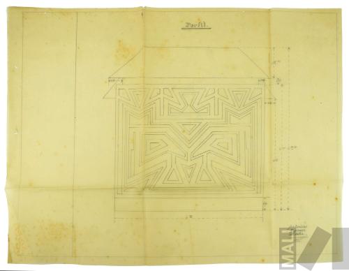 Estudio para el pabellón de las fábricas Vitarte, Victoria e Inca