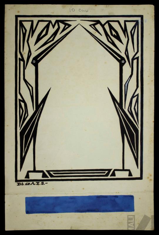 Diseño para portada de catálogo de exposición