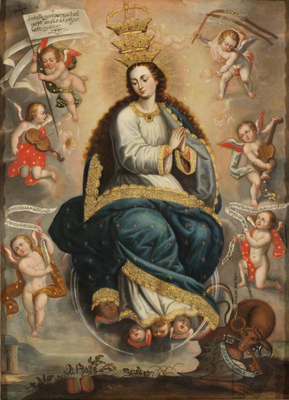 Virgen Inmaculada victoriosa sobre la serpiente de la herejía