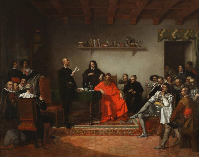 Cervantes leyendo el manuscrito de Don Quijote de la Mancha