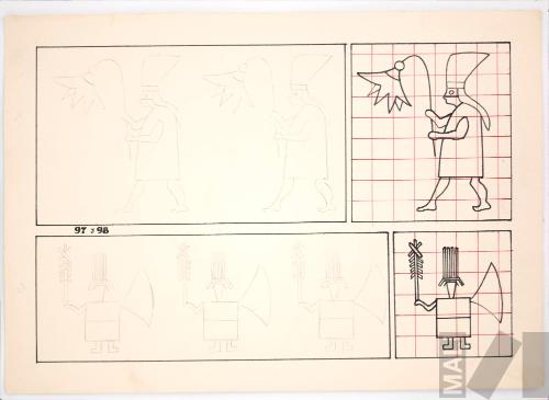 Estudios de ornamentación. Serie 100 motivos de la decoración inka