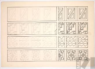 Estudios de ornamentación. Serie 100 motivos de la decoración inka