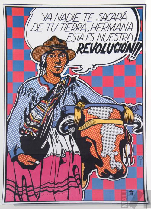 Afiche de difusión de la Reforma Agraria