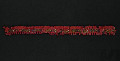 Fragmento de cinta con diseño de aves