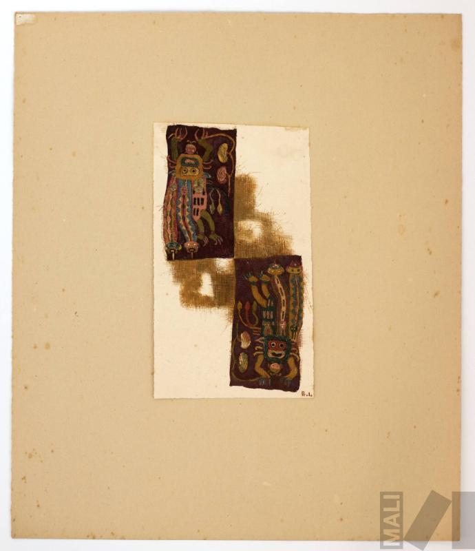 Estudio de fragmento textil paracas