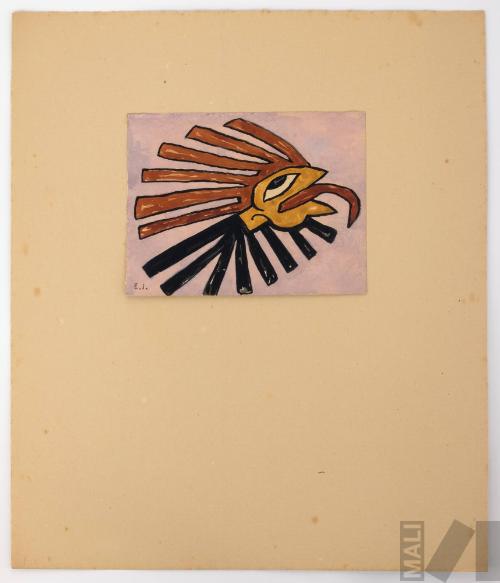 Estudio de motivo Nasca (cabeza)