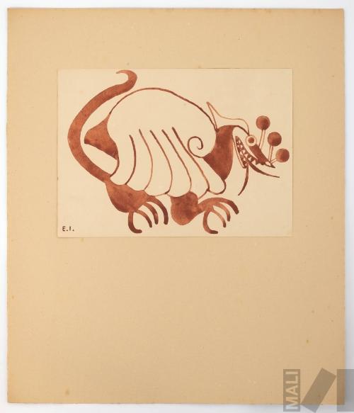 Estudio de motivo moche (strombus)