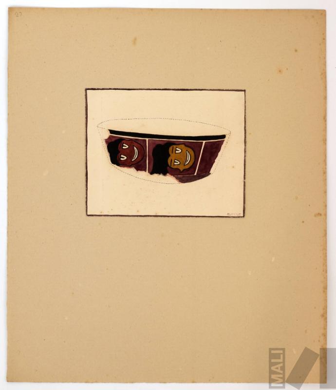 Estudio de fragmento de cerámica Nasca