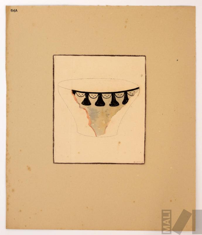 Estudio de fragmento de cerámica Nasca