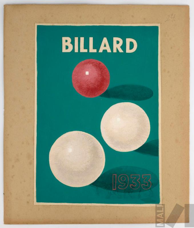 Boceto para afiche 'Billard'