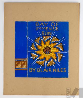 Boceto de sobrecubierta para 'Day of inmense Sun", de Blair Niles