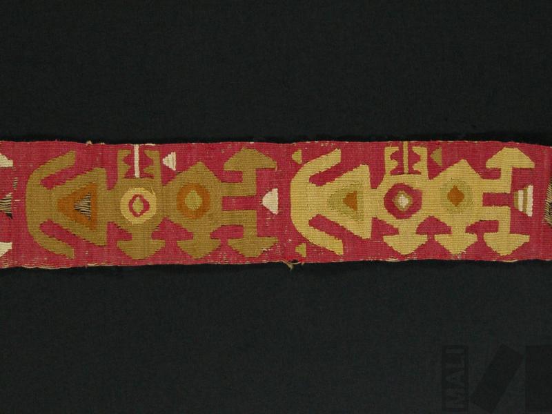 Banda polícroma con diseños zoomorfos