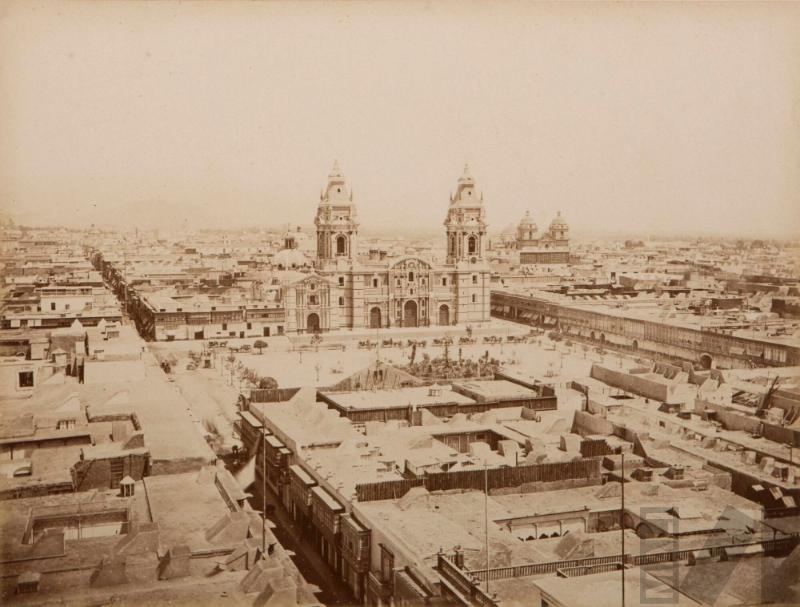 Vista de Lima desde la torre de Santo Domingo