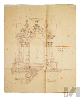 Diseño de portada auxiliar, Palacio Arzobispal de Lima