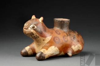 Cántaro con representación de felino