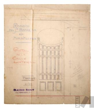 Portal de la calle lateral. Rancho del señor Barreda, Barranco