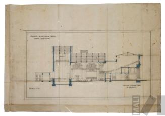 Proyecto de cinema teatro, corte longitudinal