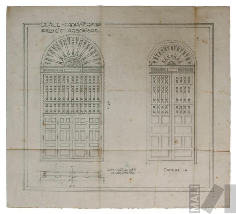 Diseño de puertas, Palacio Arzobispal de Lima