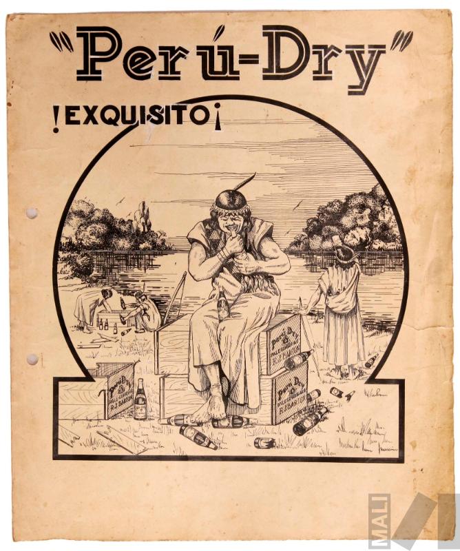 Dibujo publicitario para Perú-Dry 