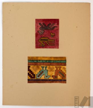 Estudios de motivos prehispánicos (aves)