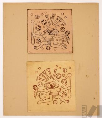 Estudios de motivo moche (personaje)