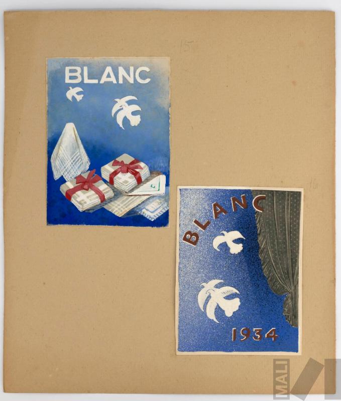 Bocetos para afiche 'Blanc'