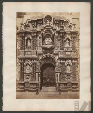 Portada de la iglesia de la Merced, Lima