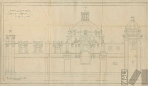 Remodelación de fachada lateral. Panteón de los Próceres, Lima