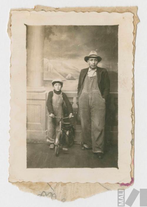 Retrato de padre y niño